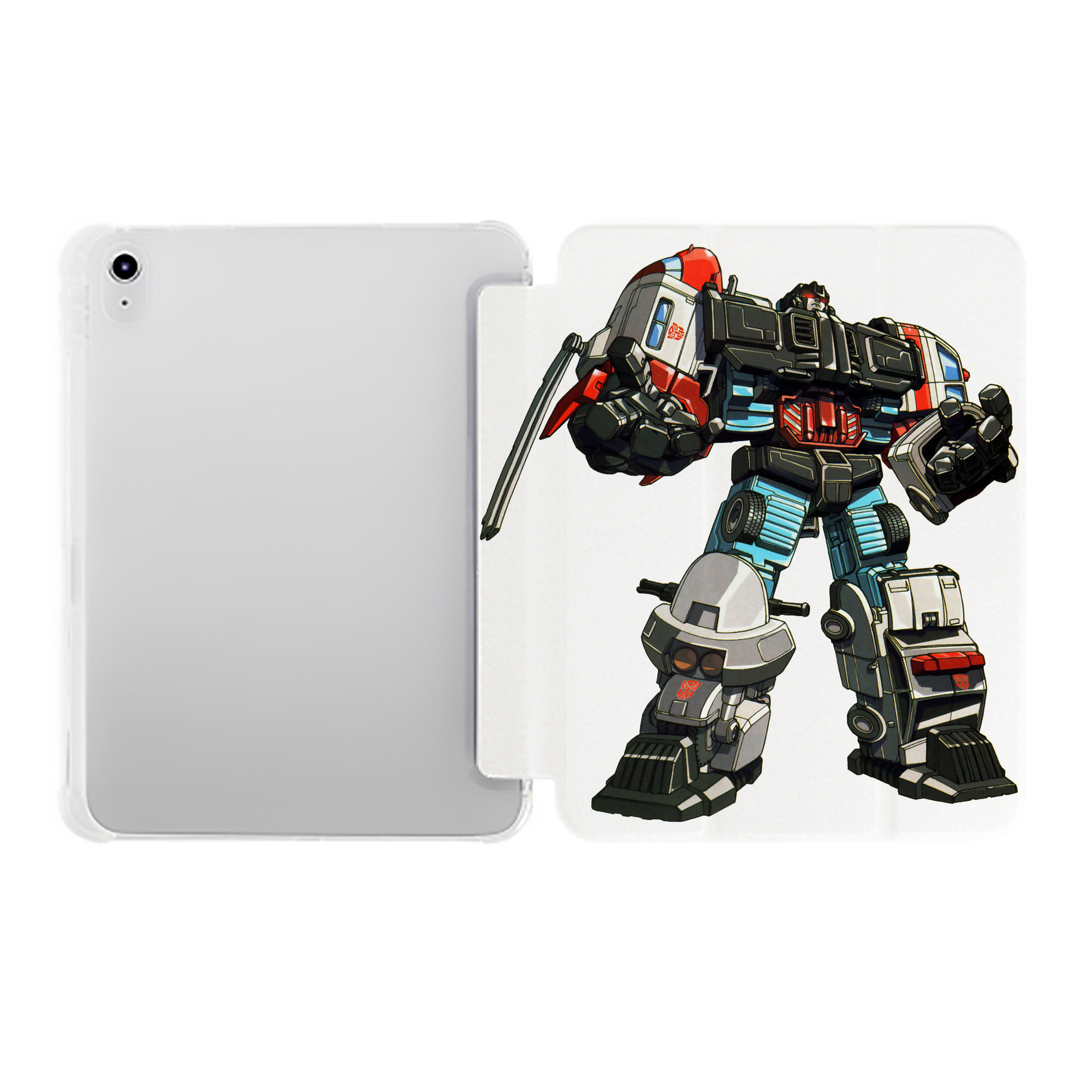 （画像用）  IPad ケース ペン収納付き 三つ折りスタンド PUレザー×シリコン 対応機種9.5/10.5/10.9インチ